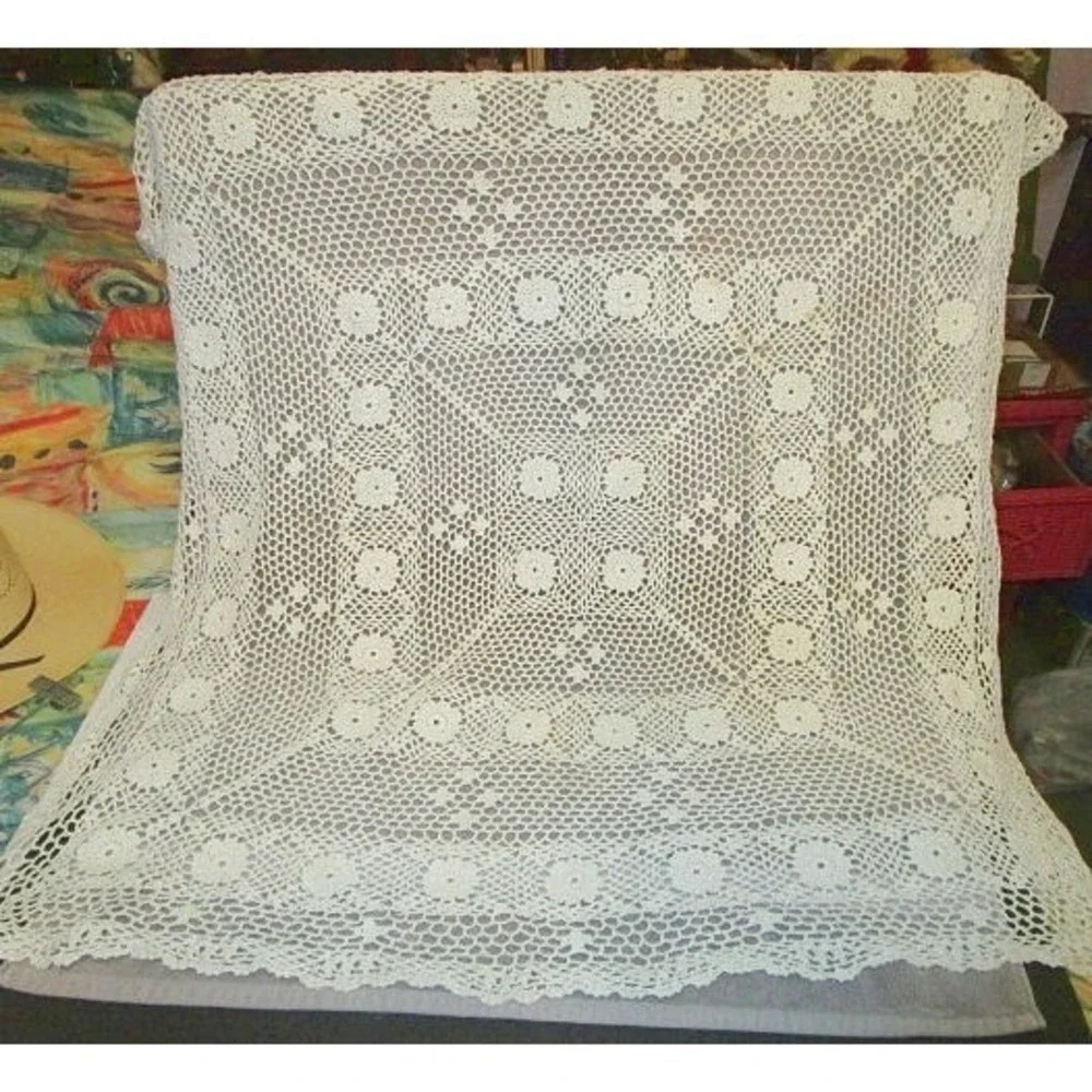 Handmade Crochet Lace Tablecloth 37